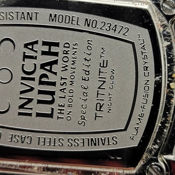 Invicta Watch Lupah Special Edition Silver Mop Dial Rectangle 34mm New Battery - Picture 14 of 16
